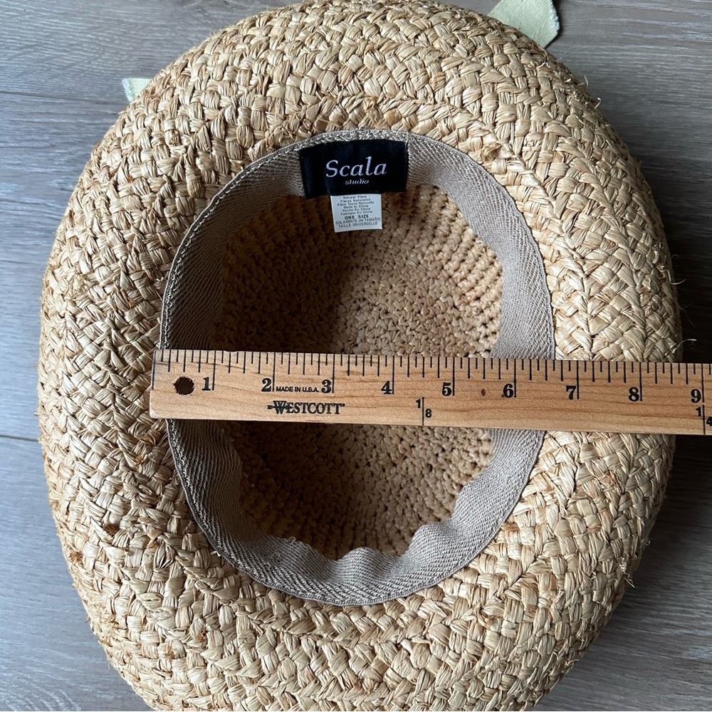 New Scala Studio Natural Straw Summer Hat - image 7